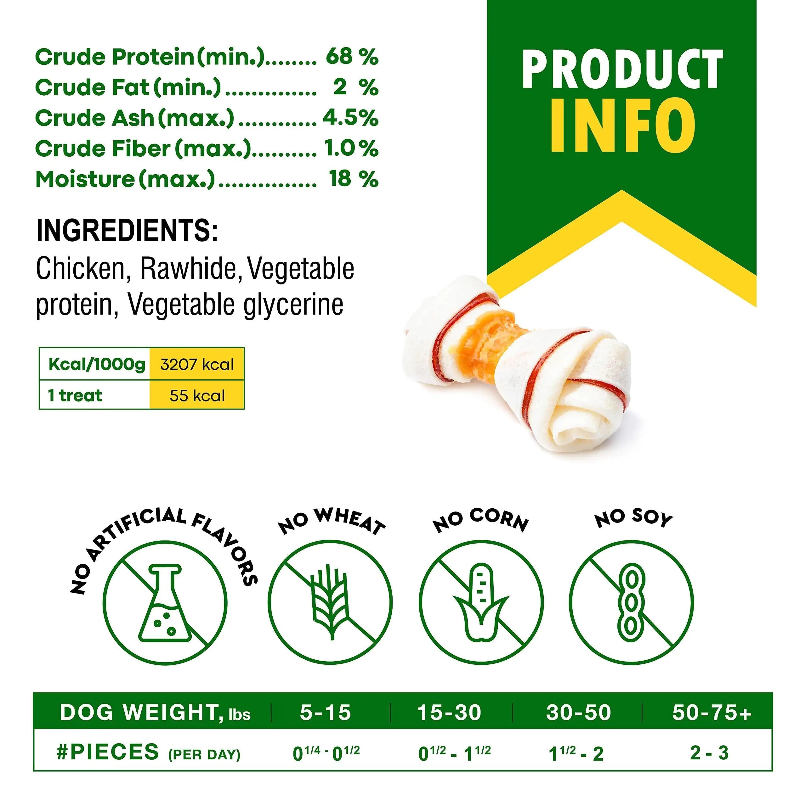 Rawhide Sticks & Chicken Natural Chews