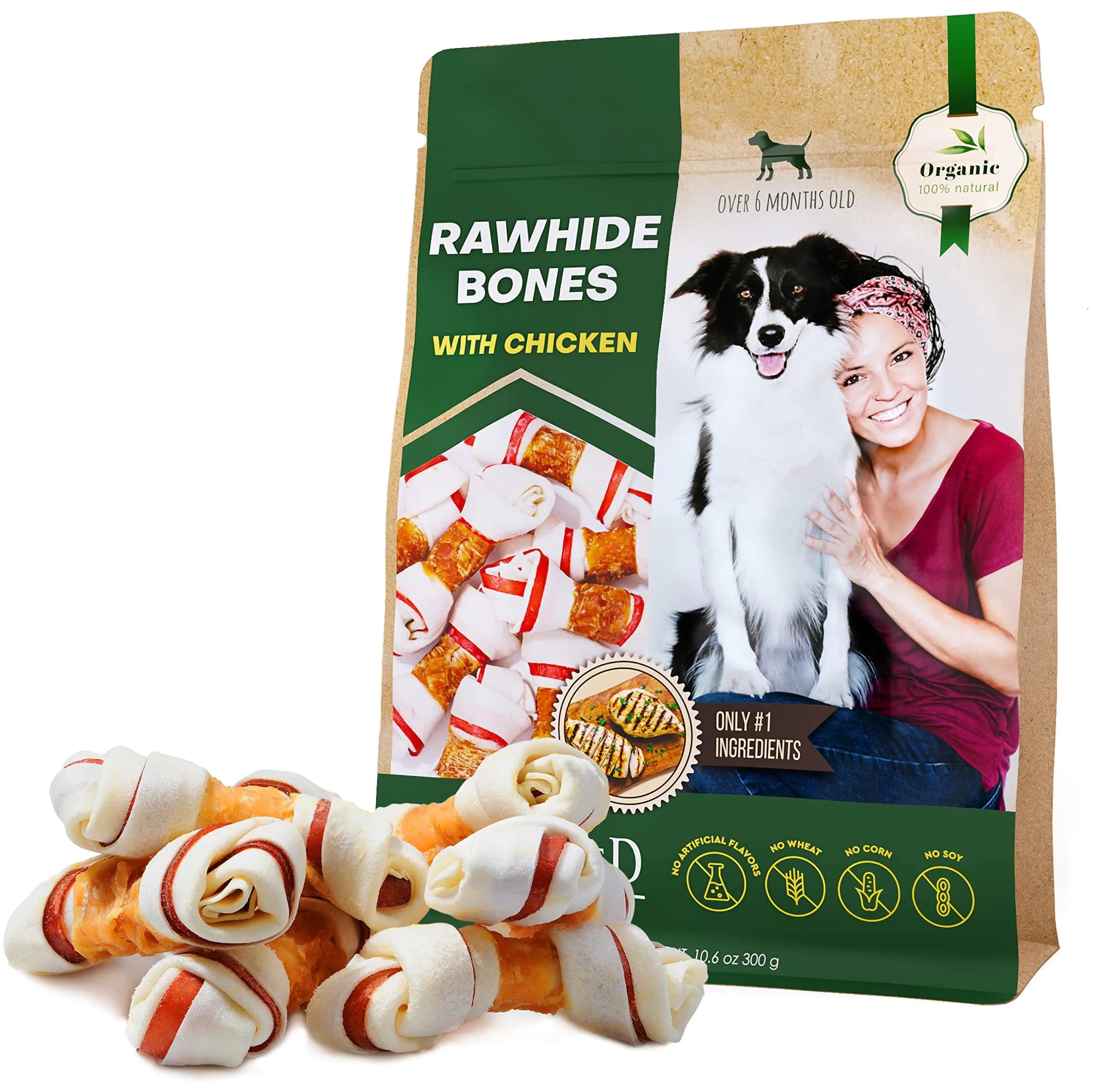 Rawhide Sticks & Chicken Natural Chews