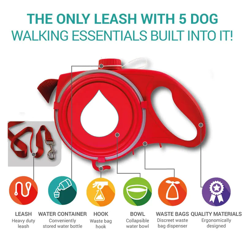 Pet Leash Water Bottle